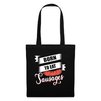 Saucisses - Sac en tissu - noir - Devant