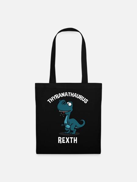 Thyranasaurus Rexth Dinosaurier Lisp - Stoffbeutel - Schwarz