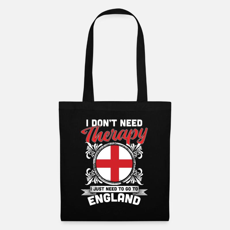 England - Stoffbeutel - Schwarz