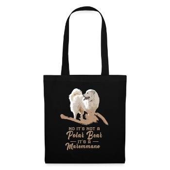 Not a polar bear - Its a Maremmano Abruzzese - Tote Bag - black - Front