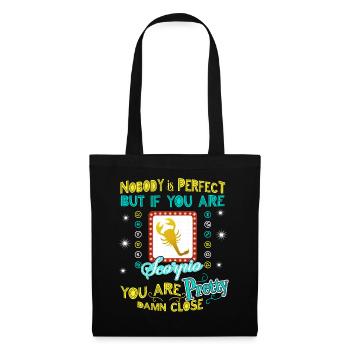 Retro Nobody is Perfect but if you are Scorpio - Tote Bag - black - Front