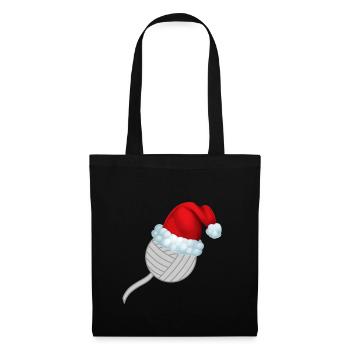 Christmas Wool Knitting Funny Shirt Gift - Tote Bag - black - Front