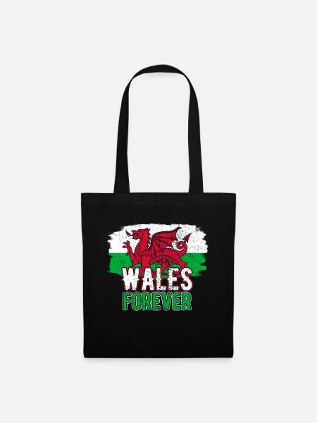 Wales - Stoffbeutel - Schwarz