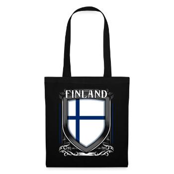 Finlande - Sac en tissu - noir - Devant