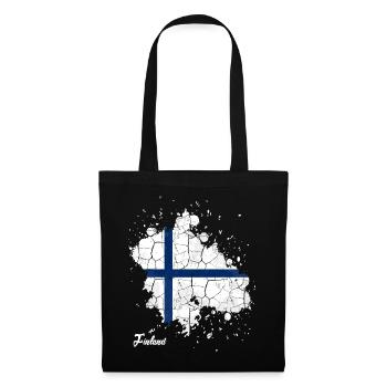 Finlande - Sac en tissu - noir - Devant