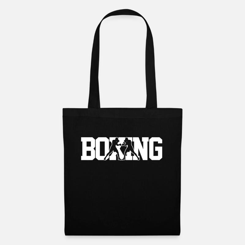 Boxen Kampf Boxer Sport - Stoffbeutel - Schwarz