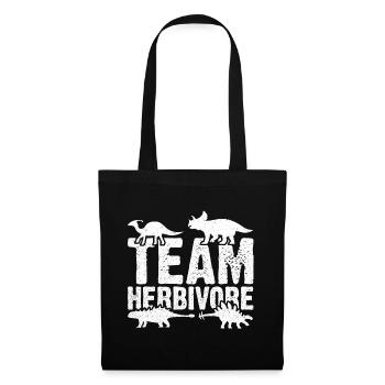 Team Herbivore - Dinasaur - Tote Bag - black - Front