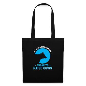 Cow pension gift - Tote Bag - black - Front