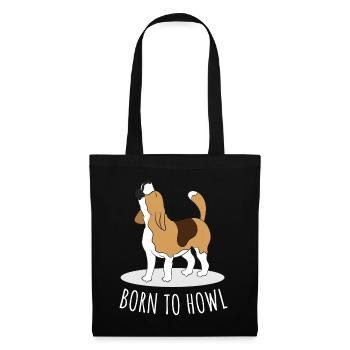 Funny Beagle Gift for Beagle Lovers Born To Howl - Tote Bag - black - Front