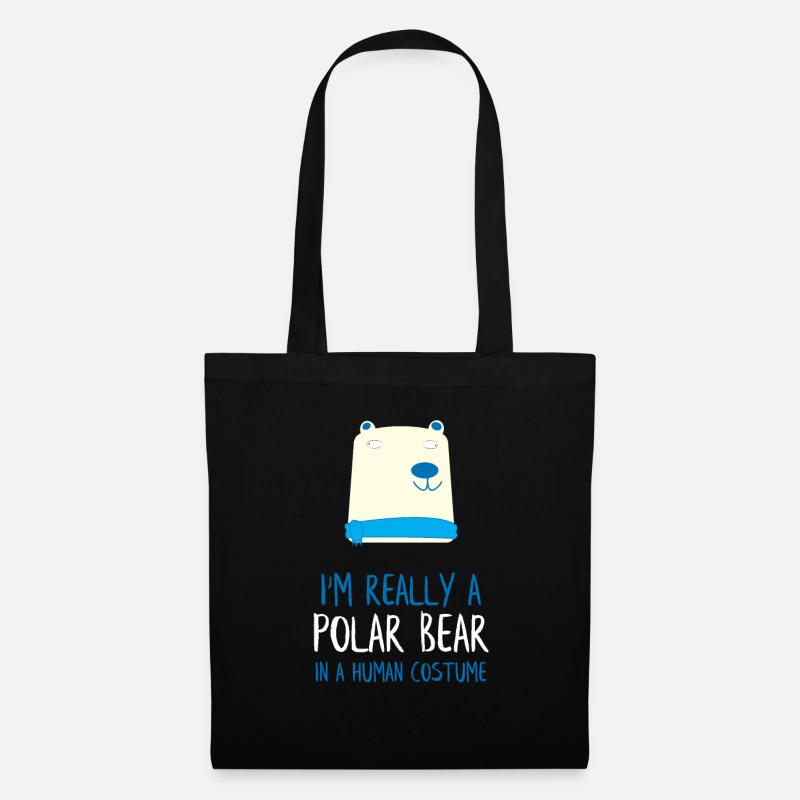 I'm Really a Polar Bear - Tote Bag - black
