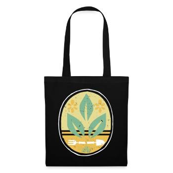 Garten Premium Shirt Gärtner Geschenk Garden - Stoffbeutel - Schwarz - Vorne