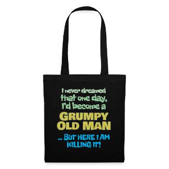 Become A Grumpy Old Man - Tote Bag - black - Front
