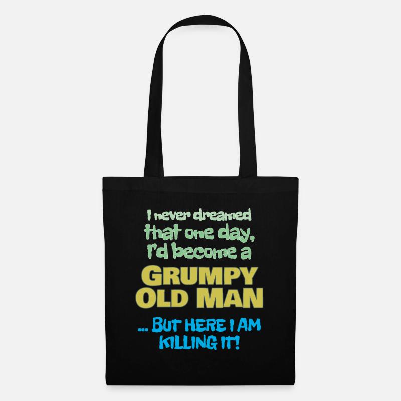 Become A Grumpy Old Man - Tote Bag - black