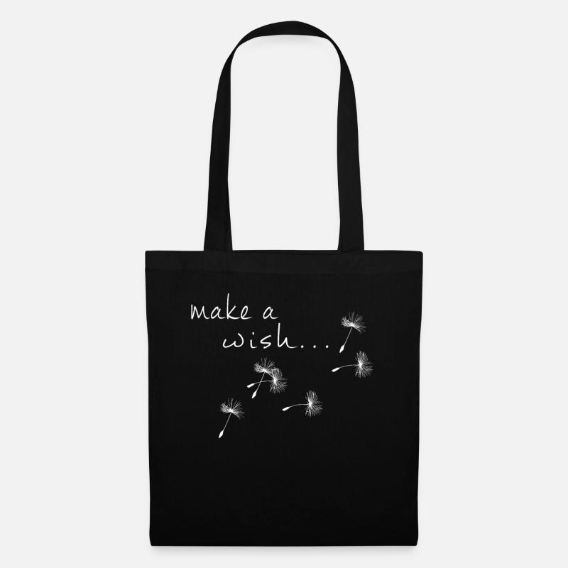 FAIRE UN SOUHAIT - Sac en tissu - noir