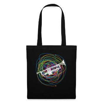 Trumpet Player Trumpeter Gift Idea Jazz Art - Tote Bag - black - Front