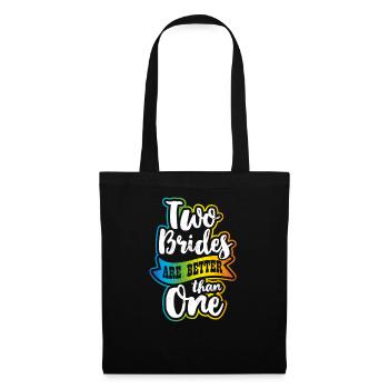 Lesbian Couple Two Brides Better Than One Gift - Tote Bag - black - Front