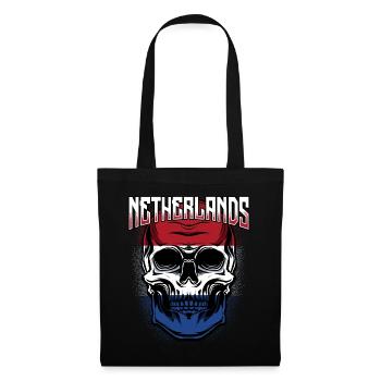 Dutch skull | Netherlands gift - Tote Bag - black - Front