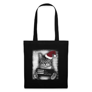 Criminel de chat de Noël - Sac en tissu - noir - Devant
