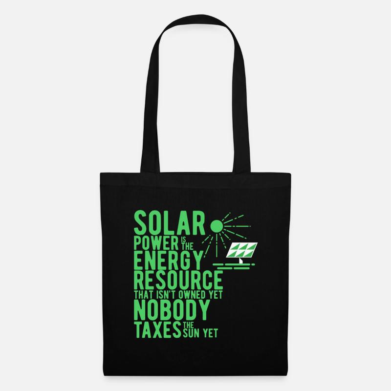 Solar - Stoffbeutel - Schwarz