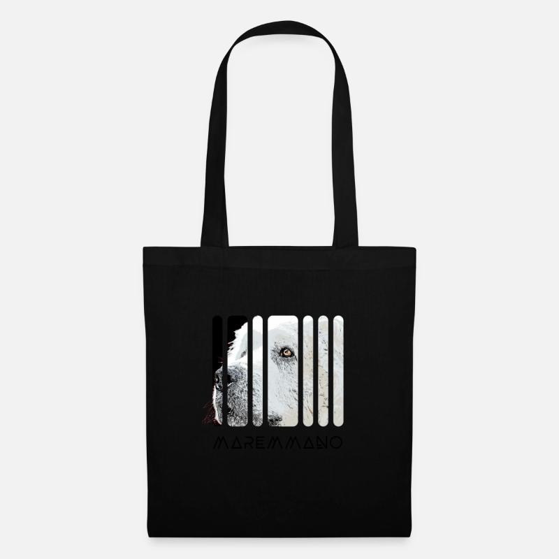 Pastore Maremmano Abruzzese Herdenschutz Hütehund - Stoffbeutel - Schwarz