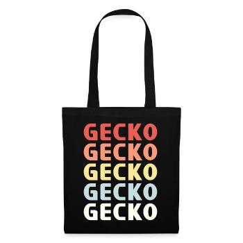 GECKO SHIRT GECKO - Stoffbeutel - Schwarz - Vorne