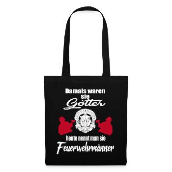Pompier - Sac en tissu - noir - Devant