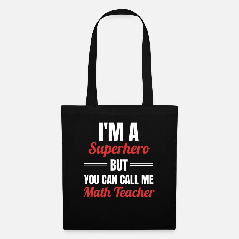 professeur de mathématiques - Sac en tissu - noir