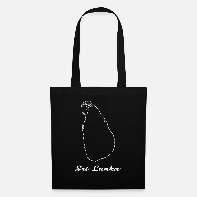 Sri Lanka map map - Tote Bag - black