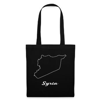 Carte du drapeau du Chili - Sac en tissu - noir - Devant