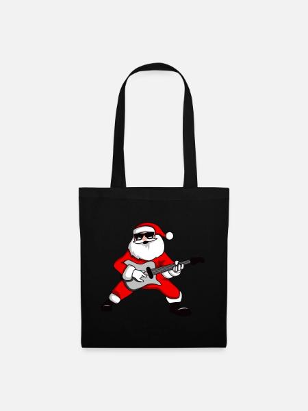 Cadeau de Noël De Noël Rock n Roll - Sac en tissu - noir