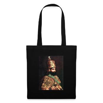Haile Selassie Emperor of Ethiopia Jah Rastafari - Stoffbeutel - Schwarz - Vorne