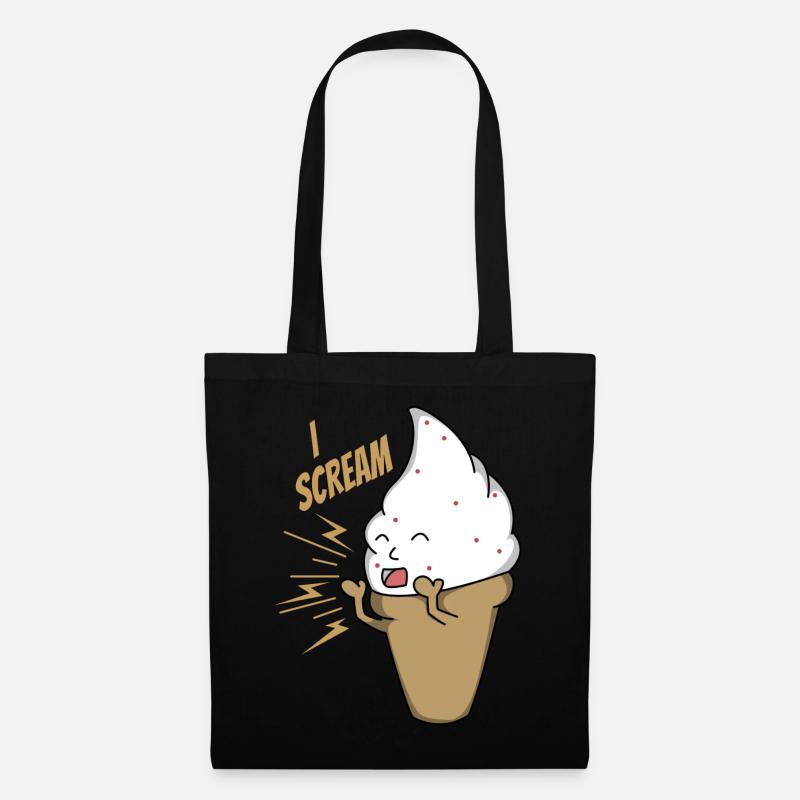 I Scream Das ideale Geschenk für dich, deine Freun - Stoffbeutel - Schwarz