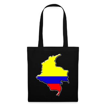 Colombia flag map - Tote Bag - black - Front