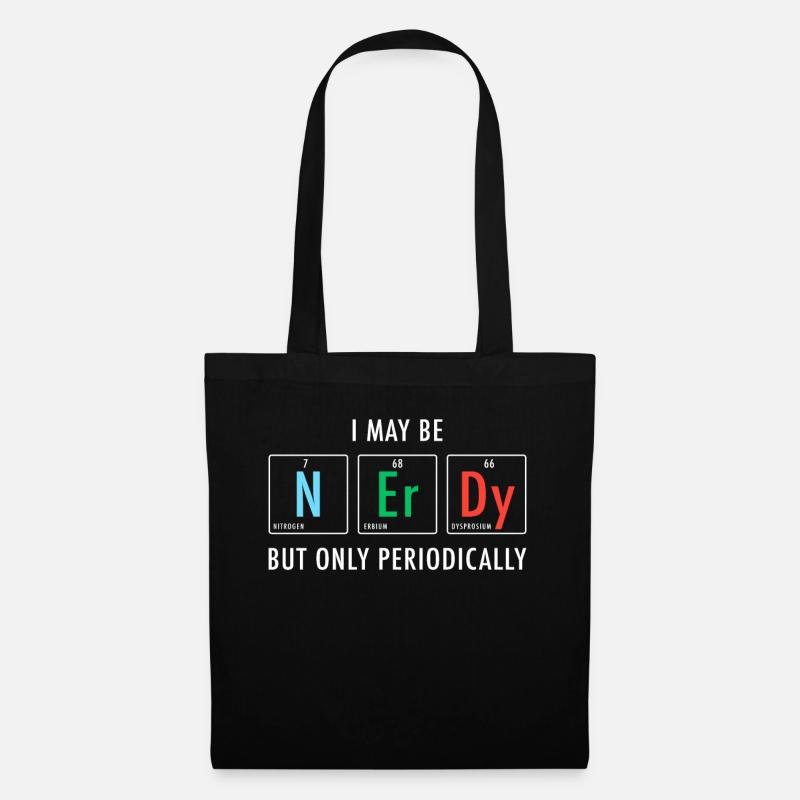 Nerdy Nerd Science - Stoffbeutel - Schwarz