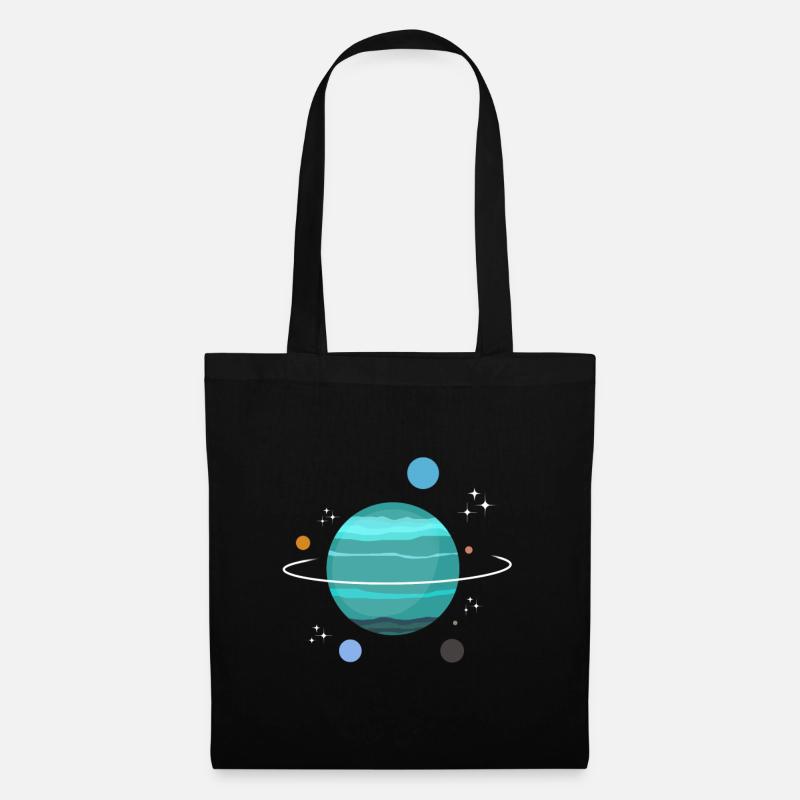 Uranus Planet Gift - Tote Bag - black