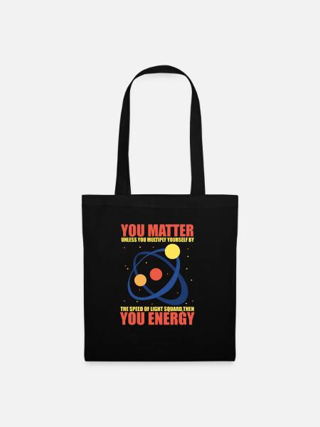 scienza - Borsa di stoffa - nero
