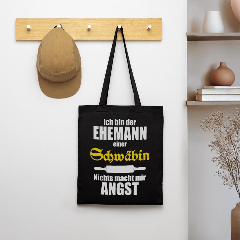 Ich bin der Ehemann einer Schwäbin Stoffbeutel
