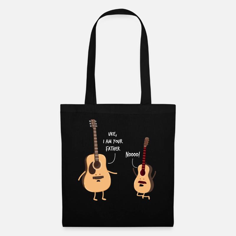 Father son guitar - Tote Bag - black