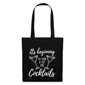 Il commence à ressembler beaucoup à des cocktails - Sac en tissu - noir - Devant