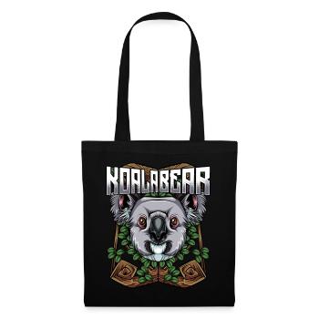 Moderne Koalabären | Trendy waldbewohner cadeau - Sac en tissu - noir - Devant