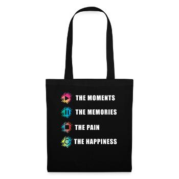 Tapedeck: Moments, Memories, Pain, Happiness - Stoffbeutel - Schwarz - Vorne