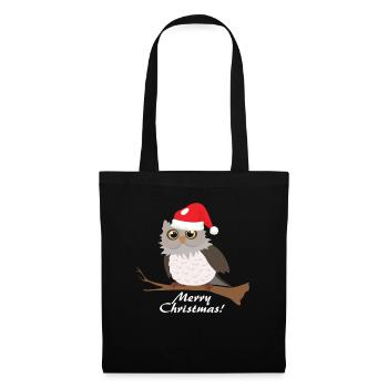 Owl christmas gift animal - Tote Bag - black - Front