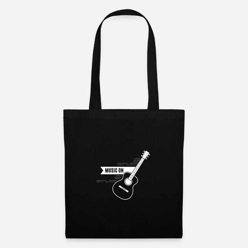 Gitarre - Guitar - Stoffbeutel - Schwarz