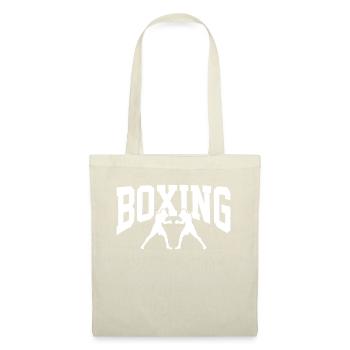 Combat de boxe - Sac en tissu - nature - Devant