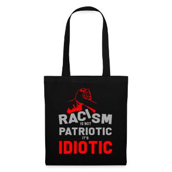 Anti-racisme Anti-racisme Nazis Right - Sac en tissu - noir - Devant