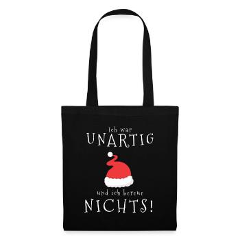 Weihnachten - Stoffbeutel - Schwarz - Vorne