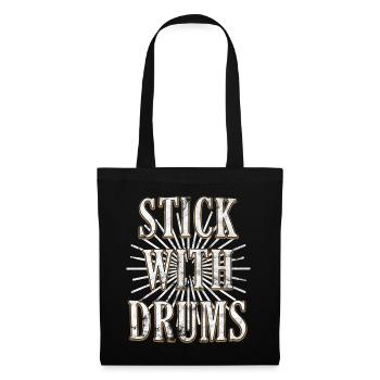 Drums - Tote Bag - black - Front