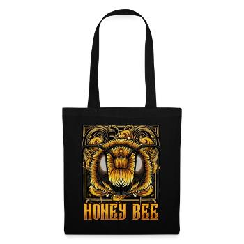 Abeille moderne | Cadeau tendance de guêpe d'abeille - Sac en tissu - noir - Devant