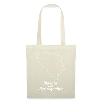 Carte de la Bosnie et Herzégovine - Sac en tissu - nature - Devant