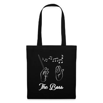 Chef d'orchestre - le patron - Sac en tissu - noir - Devant